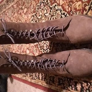 DKNY lace up boots